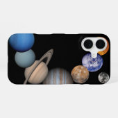 Coque iPhone 16 Planets du système solaire (Verso Horizontal)