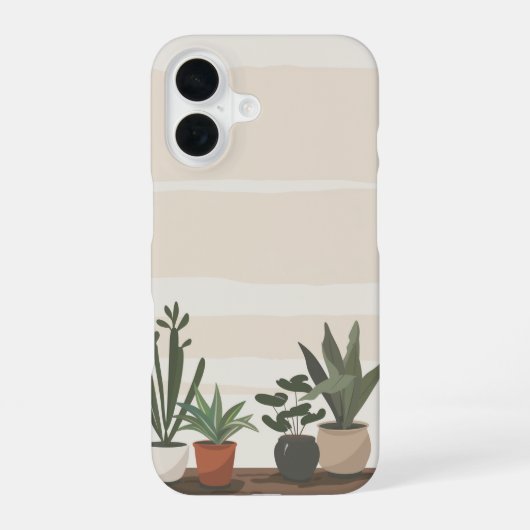 Coque iPhone 16 Plantes d'intérieur (Verso)