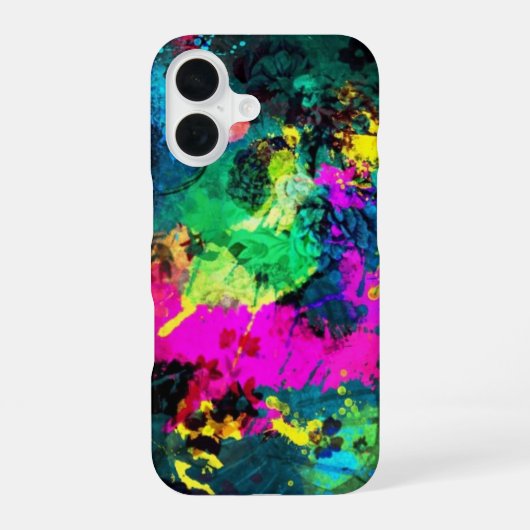 Coque iPhone 16 plaque de peinture colorée (Verso)