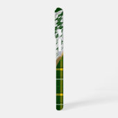 Coque iPhone 16 Plaque écossaise verte (Côté gauche)