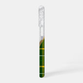Coque iPhone 16 Plaque écossaise verte (Côté gauche)