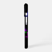 Coque iPhone 16 Plasma de Glitch Noir (Côté gauche)