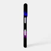 Coque iPhone 16 Plasma de Glitch Noir (Côté droit)