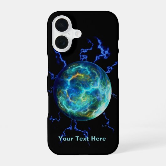 Coque iPhone 16 Plasma électrique (Verso)