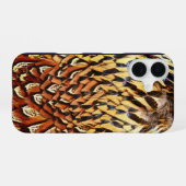 Coque iPhone 16 Plumes de faisan (Verso Horizontal)