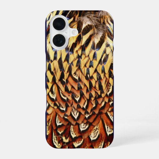 Coque iPhone 16 Plumes de faisan (Verso)