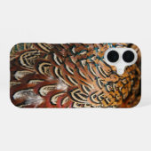 Coque iPhone 16 Plumes de faisan (Verso Horizontal)
