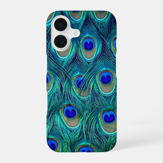 Coque iPhone 16 Plumes de Peacocks (Verso)