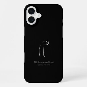 Coque iPhone 16 Plus 1600 Hamlet de Shakespeare Minimaliste
