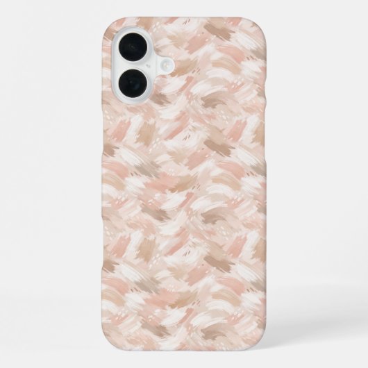 Coque iPhone 16 Plus Abstract Brush Stroke Pattern (Verso)
