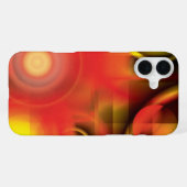 Coque iPhone 16 Plus Abstrait en rouges et jaunes (Verso Horizontal)