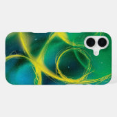 Coque iPhone 16 Plus Abstrait verdâtre (Verso Horizontal)