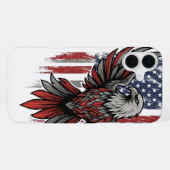 Coque iPhone 16 Plus Aigle américain (Verso Horizontal)