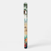 Coque iPhone 16 Plus Alien Beach Selfie Art rétro (Côté gauche)