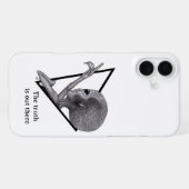 Coque iPhone 16 Plus Alien gris, la vérité est là (Verso Horizontal)