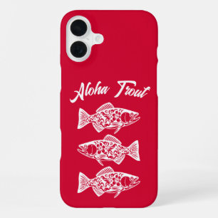 Coque iPhone 16 Plus Aloha Truite-Rouge Hawaïenne
