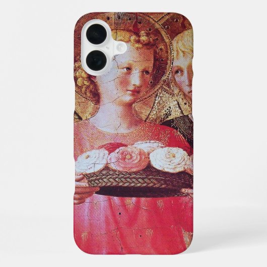 COQUE iPhone 16 PLUS ANGE AVEC ROSES (Verso)