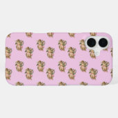 Coque iPhone 16 Plus ange chérubin rose (Verso Horizontal)