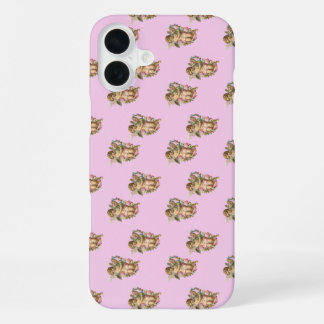Coque iPhone 16 Plus ange chérubin rose