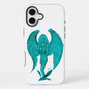 Coque iPhone 16 Plus Ange , Dessin au crayon