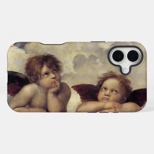 Coque iPhone 16 Plus Anges de Raphaël (Verso Horizontal)