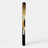 Coque iPhone 16 Plus Anneau de Parties scintillant d'or (Côté droit)