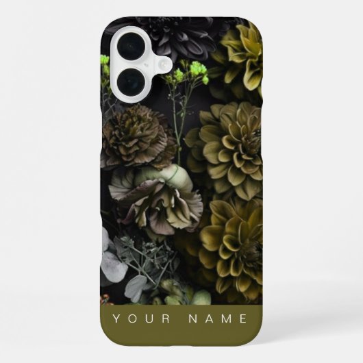 Coque iPhone 16 Plus Antiquités Haunted Blooms (Verso)