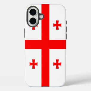 Coque iPhone 16 Plus Apple iPhone 16 Plus Mate, drapeau de Géorgie