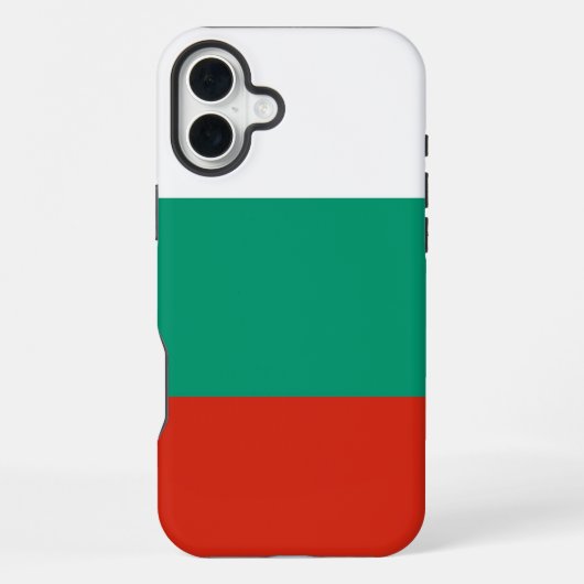 Coque iPhone 16 Plus Apple iPhone 16 Plus Mate, drapeau de la Bulgarie (Verso)