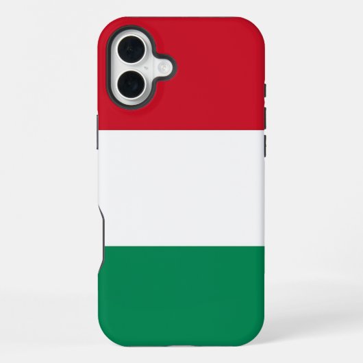 Coque iPhone 16 Plus Apple iPhone 16 Plus Mate, drapeau de la Hongrie (Verso)