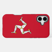 Coque iPhone 16 Plus Apple iPhone 16 Plus Mate, drapeau de l'île de Man (Verso Horizontal)