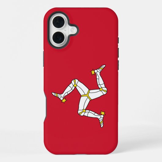 Coque iPhone 16 Plus Apple iPhone 16 Plus Mate, drapeau de l'île de Man (Verso)