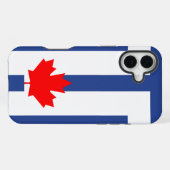 Coque iPhone 16 Plus Apple iPhone 16 Plus Mate, drapeau de Toronto (Verso Horizontal)