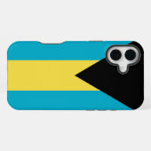 Coque iPhone 16 Plus Apple iPhone 16 Plus Mate, drapeau des Bahamas (Verso Horizontal)