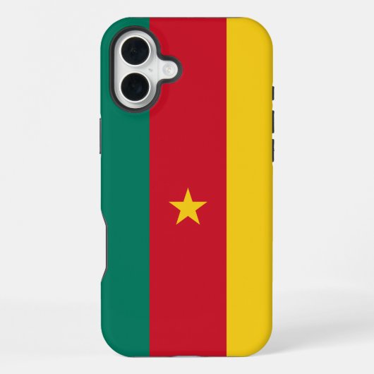 Coque iPhone 16 Plus Apple iPhone 16 Plus Mate, drapeau du Cameroun (Verso)
