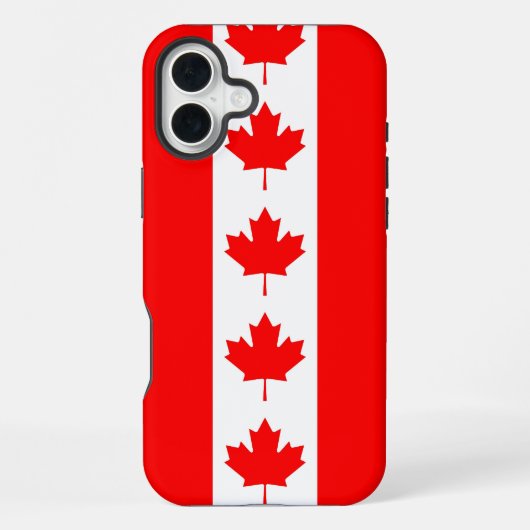 Coque iPhone 16 Plus Apple iPhone 16 Plus Mate, drapeau du Canada (Verso)