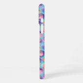 Coque iPhone 16 Plus Aqua Iridescent Imprimé Léopard Monogrammé (Côté gauche)