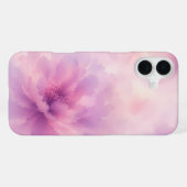 Coque iPhone 16 Plus Aquarelle Fleur de Lavande Rose Abstrait (Verso Horizontal)