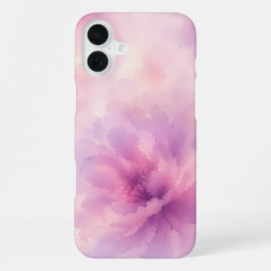 Coque iPhone 16 Plus Aquarelle Fleur de Lavande Rose Abstrait