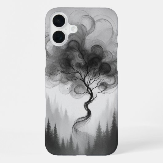 Coque iPhone 16 Plus Arbre Éthéré (Verso)