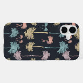 Coque iPhone 16 Plus Arbres botaniques en Confetti (Verso Horizontal)