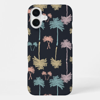 Coque iPhone 16 Plus Arbres botaniques en Confetti