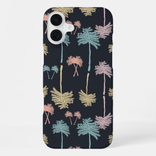 Coque iPhone 16 Plus Arbres botaniques en confettis