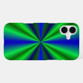 Coque iPhone 16 Plus arc-en-ciel bleu vert (Verso Horizontal)