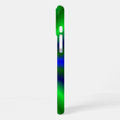 Coque iPhone 16 Plus arc-en-ciel bleu vert (Côté gauche)