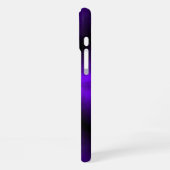 Coque iPhone 16 Plus Arc-en-ciel violet en cuir d'éléphant Optik (Côté gauche)