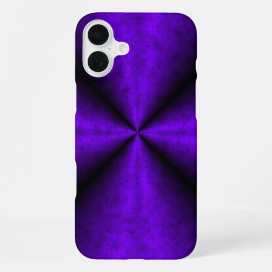 Coque iPhone 16 Plus Arc-en-ciel violet en cuir d'éléphant Optik (Verso)