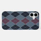 Coque iPhone 16 Plus "Argyle et classe : les diamants sont éternels (su (Verso Horizontal)