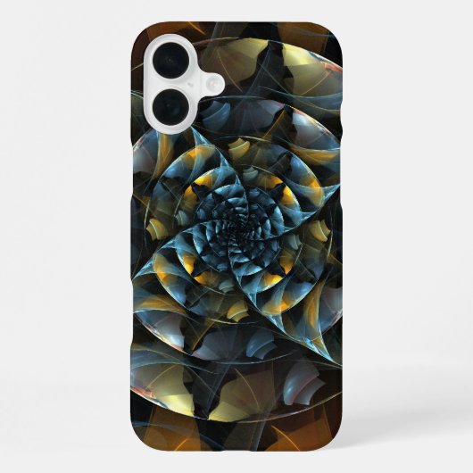 Coque iPhone 16 Plus Art abstrait à roue (Verso)