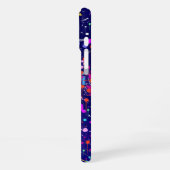 Coque iPhone 16 Plus Art abstrait Jubilé Bleu (Côté gauche)